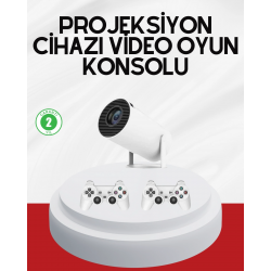 Mey İthalat® 3D Oyun Destekli Kablosuz Ev Sinema Projeksiyon Cihazı