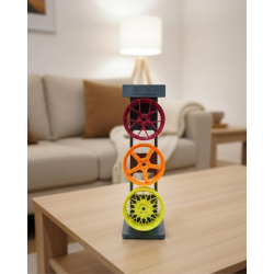 Mey İthalat® 3’lü Jant Dekor Seti Masa Üstü ve Salon İçin Modern Spor Tasarım