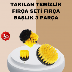 Mey İthalat® 3’lü Matkap Ucu Fırça Takımı Zorlu Kirler İçin