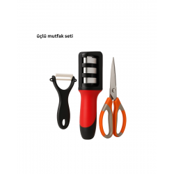 Mey İthalat® 3’lü Mutfak Makası Seti