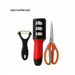 Mey İthalat® 3’lü Mutfak Makası Seti