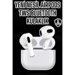 Mey İthalat® 3.Nesil TWS Bluetooth Kulaklık Mikrofonlu ANC Özelliği Dokunmatik Kontrol