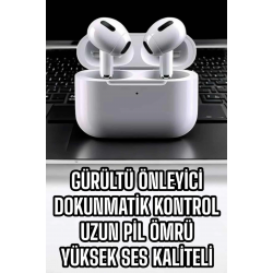 Mey İthalat® 3.Nesil TWS Bluetooth Kulaklık Mikrofonlu ANC Özelliği Dokunmatik Kontrol