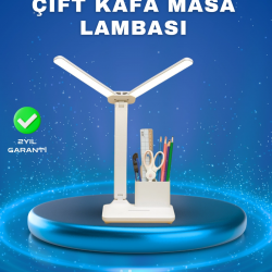 Mey İthalat® 3’ü 1 Arada Çok Amaçlı Masa Lambası | Göz Yormayan Işık, Organizer Tasarım