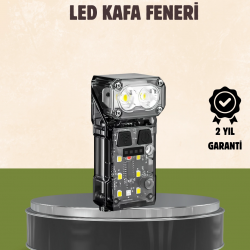 Mey İthalat® 3’ü 1 Arada LED Far Şarj Edilebilir Sensörlü Manyetik 10 Saat Kullanım