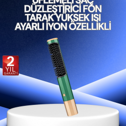Mey İthalat® 3’ü 1 Arada Saç Şekillendirme Seti – Kurutma, Düzleştirme, Tarama