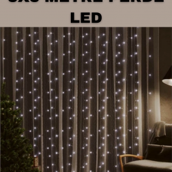 Mey İthalat® 3x3 LED Şelale Perde Işık Kutlama ve Dekor Aydınlatması