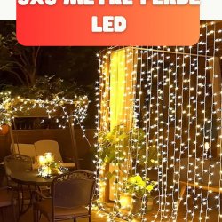 Mey İthalat® 3x3 Metre Şelale LED Perde Işık İç Dış Mekân Dekorasyonu