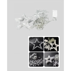 Mey İthalat® 3x3 Metre Yıldız Peri Led Perde Işık Romantik Dekorasyon