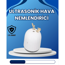 Mey İthalat® 4–8 Saat Çalışma Süreli USB Portatif Masa Nemlendirici