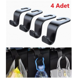 Mey İthalat® 4  Adet Araba Koltuk Arkası Askı