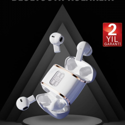 Mey İthalat® 4 Adet Çift Kulaklık Dijital Göstergeli Yüksek Ses Kaliteli Bluetooth Kulaklık