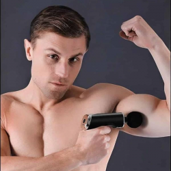 Mey İthalat® 4 Başlıklı Darbeli Şarjlı Masaj Aleti Tabancası Kablosuz