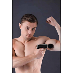 Mey İthalat® 4 Başlıklı Darbeli Şarjlı Masaj Aleti Tabancası Kablosuz