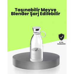 Mey İthalat® 4 Bıçaklı Gıda Sınıfı Paslanmaz Çelik Taşınabilir Blender