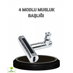 Mey İthalat® 4 Fonksiyonlu Musluk Başlığı 360 Derece Dönebilen ve Su Tasarruflu