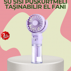 Mey İthalat® 4 Kademeli Serinletici Su Buharlı El Vantilatörü