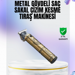 Mey İthalat® 4 Kılavuz Taraklı Profesyonel Saç ve Sakal Kesme Makinesi