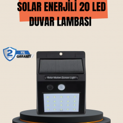 Mey İthalat® 4 Modlu Solar LED Bahçe ve Garaj Lambası