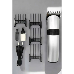 Mey İthalat® 4 Taraklı Profesyonel Şarjlı Saç ve Sakal Kesme Tıraş Makinesi Seti