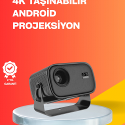 Mey İthalat® 4000 Lümen Parlaklık Değerine Sahip Ev ve Ofis Projektör