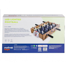 Mey İthalat® 406 Ahşap LEDli Masa Maçı Oyunu -Akçiçek Oyuncak