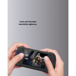 Mey İthalat® 4.3” HD Ekranlı El Konsolu 64GB Hafıza Kartı ve 10000 Yüklü Oyun