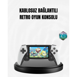 Mey İthalat® 4.3 İnç Ekranlı Retro Oyun Konsolu – 64 GB Hafızalı, Şarjlı ve Multimedya Destekli