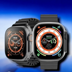 Mey İthalat® 45 MM Gri Kasa Ultra Akıllı Saat Sesli Görüşme, Sağlık Takibi, Suya Dayanıklı