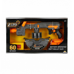 Mey İthalat® 4573ZappToys60MermiliSüngerDartAtanSilah54cm-