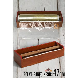 Mey İthalat®  Streç Film Kesici Ahşap Streçlik Folyo Ve Streç Film Kesici 47 Cm