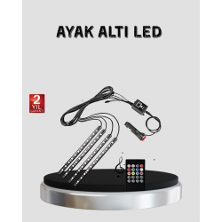Mey İthalat® 48 LED Araç İçi RGB Şerit Aydınlatma Müzik Senkron USB Kumandalı Set