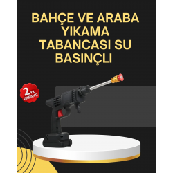 Mey İthalat® 48V Şarjlı Basınçlı Yıkama Tabancası Köpük ve Çift Nozul 2025 Model