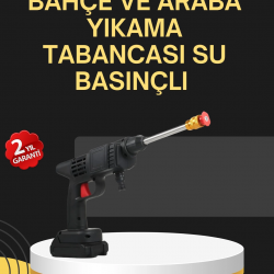 Mey İthalat® 48V Şarjlı Basınçlı Yıkama Tabancası Köpük ve Çift Nozul 2025 Model