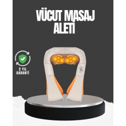 Mey İthalat® 4D Yoğurma Teknolojili Masaj Cihazı-Boyun Omuz için uygun
