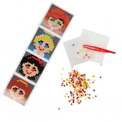 Mey İthalat® 4in1 Princess Pixel Pixel Boncuk Aktivite ve Oyuncak Seti