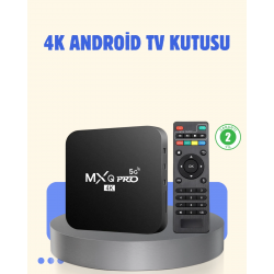 Mey İthalat® 4K Android TV Box – 2GB RAM 16GB ROM, Hızlı Wi-Fi Bağlantılı Akıllı Medya Kutusu