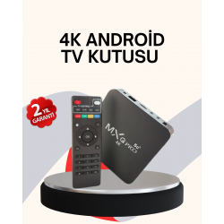 Mey İthalat® 4K Android TV Box – Akıllı Medya Oynatıcı, 2GB RAM, 16GB Hafıza, Wi-Fi Destekli