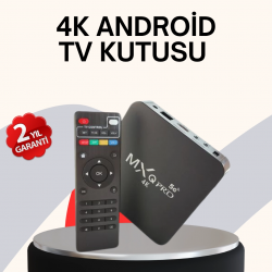 Mey İthalat® 4K Android TV Box – Akıllı Medya Oynatıcı, 2GB RAM, 16GB Hafıza, Wi-Fi Destekli