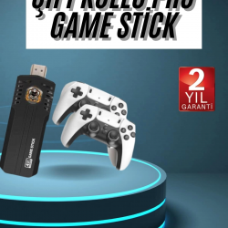 Mey İthalat® 4k Kablosuz Çift Kol Retro Oyunlar 20000 Oyunlu Atari