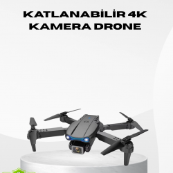 Mey İthalat® 4K Katlanabilir Drone Uzaktan Kontrollü Wi-Fi Görüntü Aktarımlı