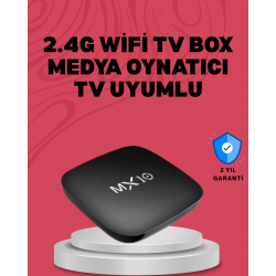 Mey İthalat® 4K UHD Android Medya Oynatıcı 8 GB Hafıza 2 GB RAM Wi-Fi Destekli