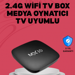 Mey İthalat® 4K UHD Android Medya Oynatıcı 8 GB Hafıza 2 GB RAM Wi-Fi Destekli