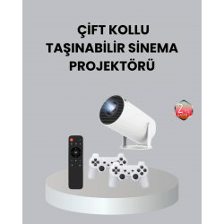 Mey İthalat® 4K Wi-Fi 6 Projeksiyon Cihazı – 10.000+ Oyun Desteği, Kablosuz Bağlantı ve Çoklu Giriş Portları