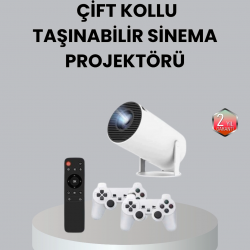 Mey İthalat® 4K Wi-Fi 6 Projeksiyon Cihazı – 10.000+ Oyun Desteği, Kablosuz Bağlantı ve Çoklu Giriş Portları