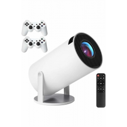 Mey İthalat® 4K Wireless Çift Kollu Kumandalı Oyun Projeksiyonu Retro Video Oyunu