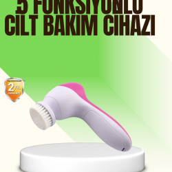 Mey İthalat® 5 in 1 Elektrikli Yüz Temizleme ve Masaj Cihazı