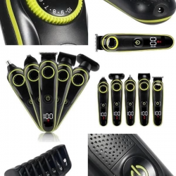 Mey İthalat® 5 Başlıklı Şarjlı Tıraş Makinesi Kablosuz Saç Sakal Burun Tıraşına Uygun