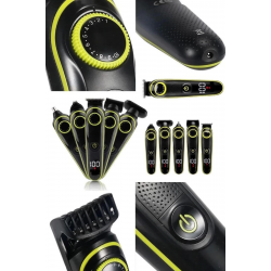 Mey İthalat® 5 Başlıklı Şarjlı Tıraş Makinesi Kablosuz Saç Sakal Burun Tıraşına Uygun