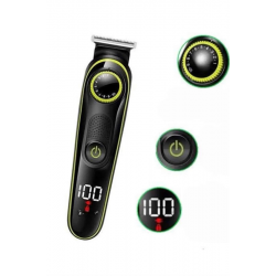 Mey İthalat® 5 Başlıklı Şarjlı Tıraş Makinesi Led Ekran Saç Sakal Ense Tıraşına Uygun Bakım Seti